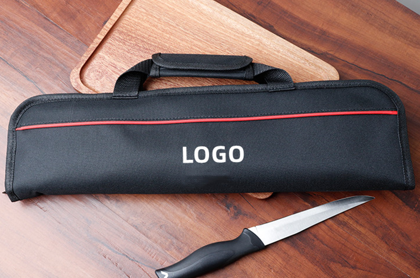 Black Oxford Cloth Chef Knife Tool Bag Knife Storage Bag Kitchen Knife Storage Bag Oxford Cloth Chef 3
