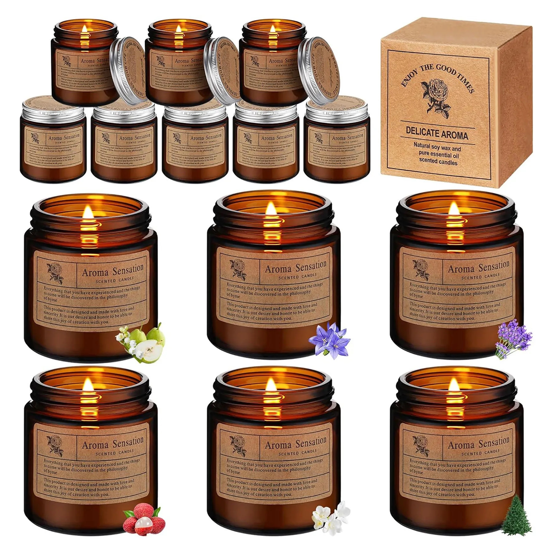 Candles for Home Scented Aromatherapy Gifts 2
