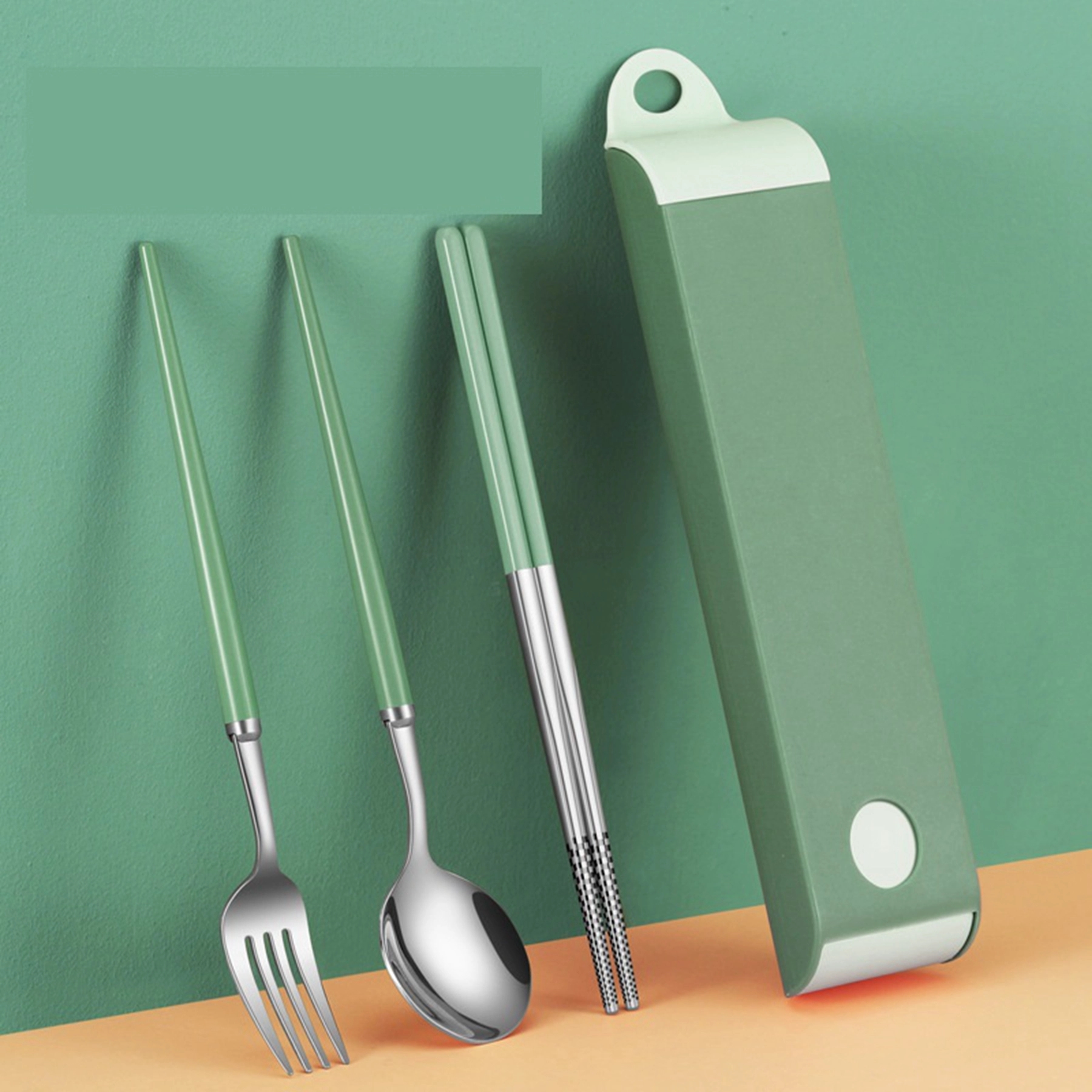 316 Stainless Steel Travel Utensils Set with Case 10