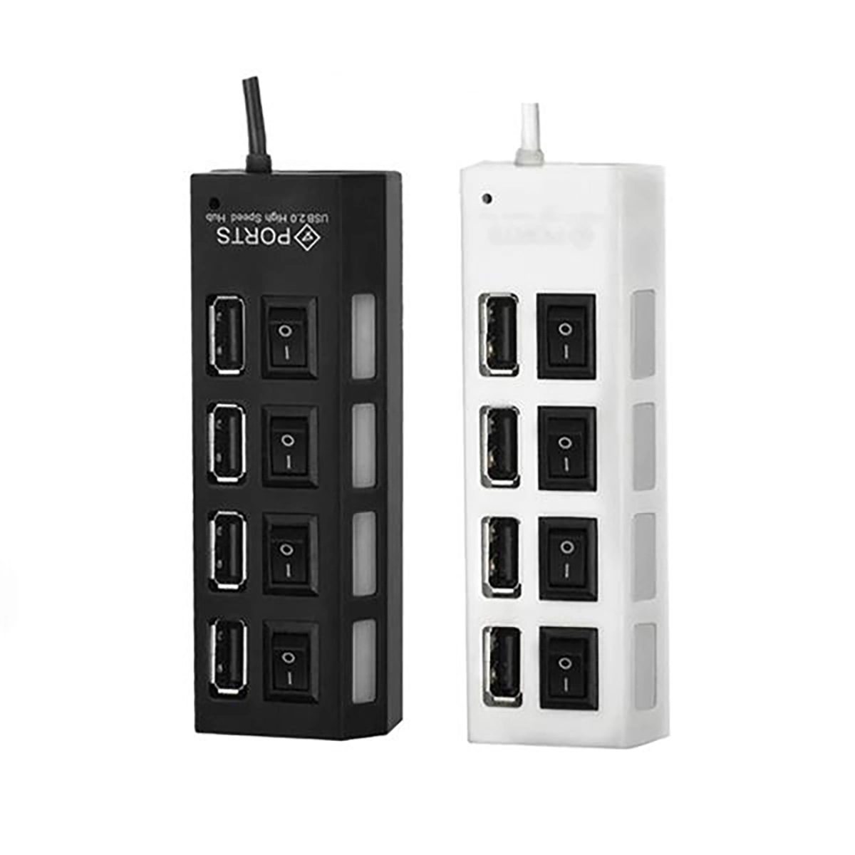 4-Port USB 2.0 Hub with Individual LED Power Switches 3