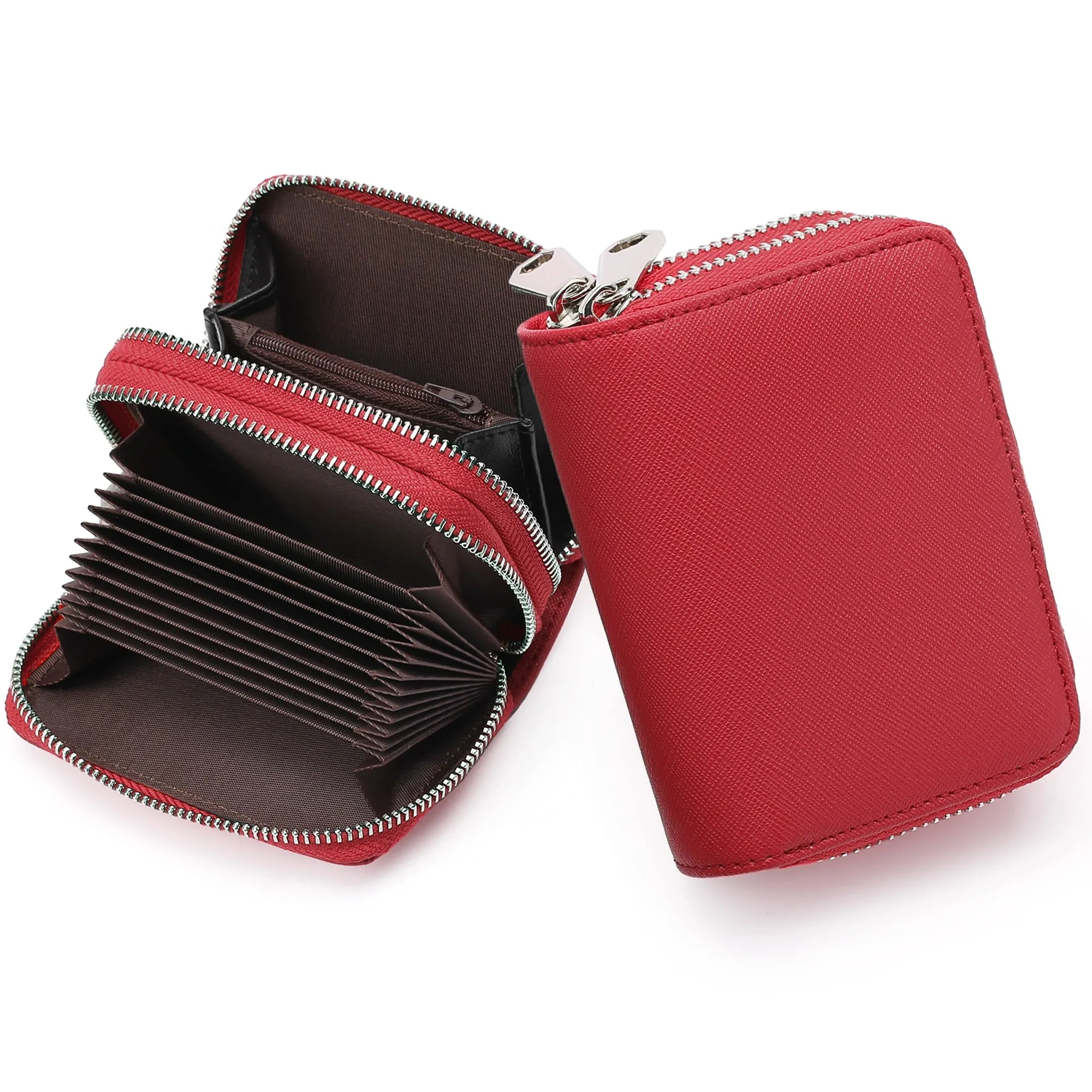 RFID Double Zipper Multifunctional Wallet 5