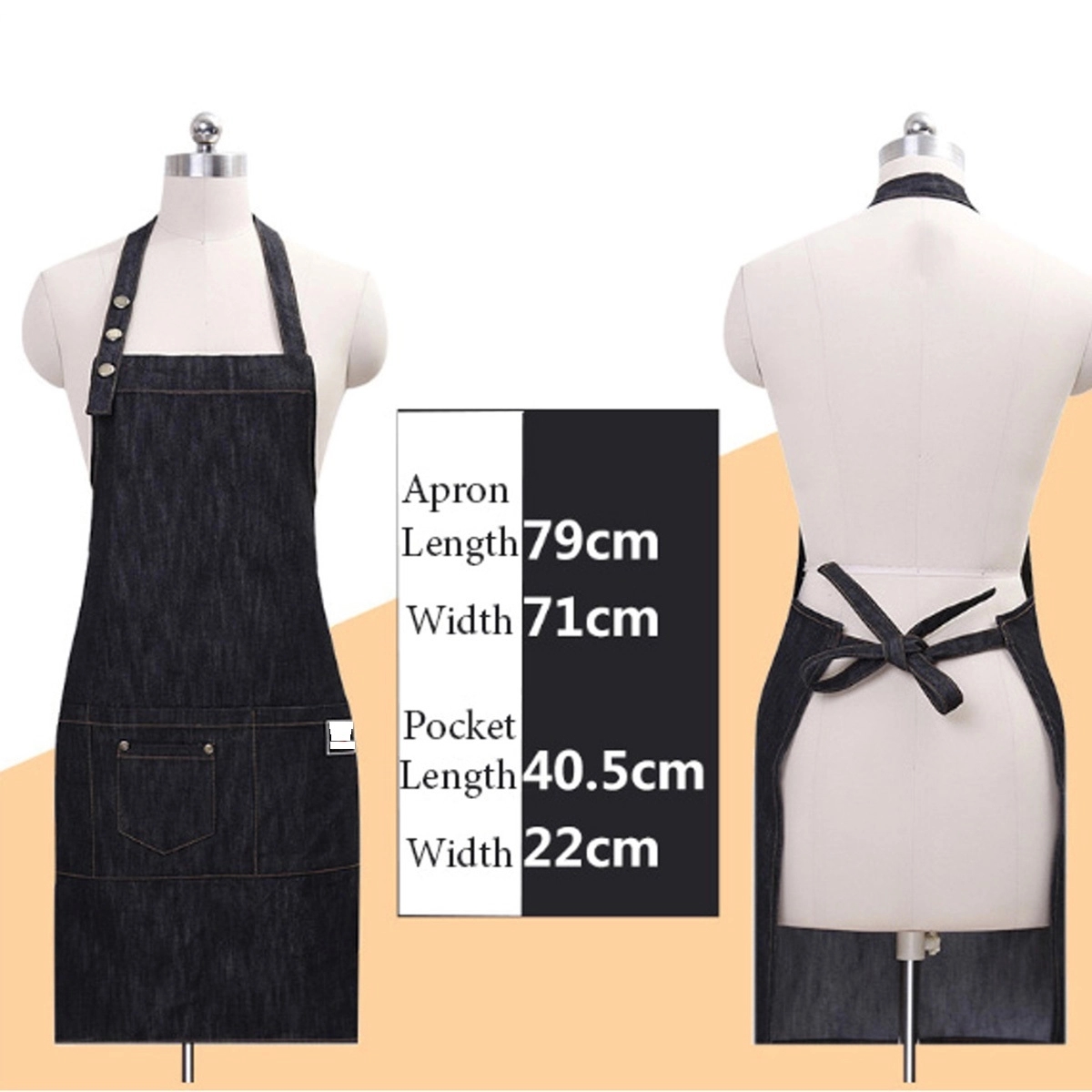 Denim Apron With Tool Pockets 2