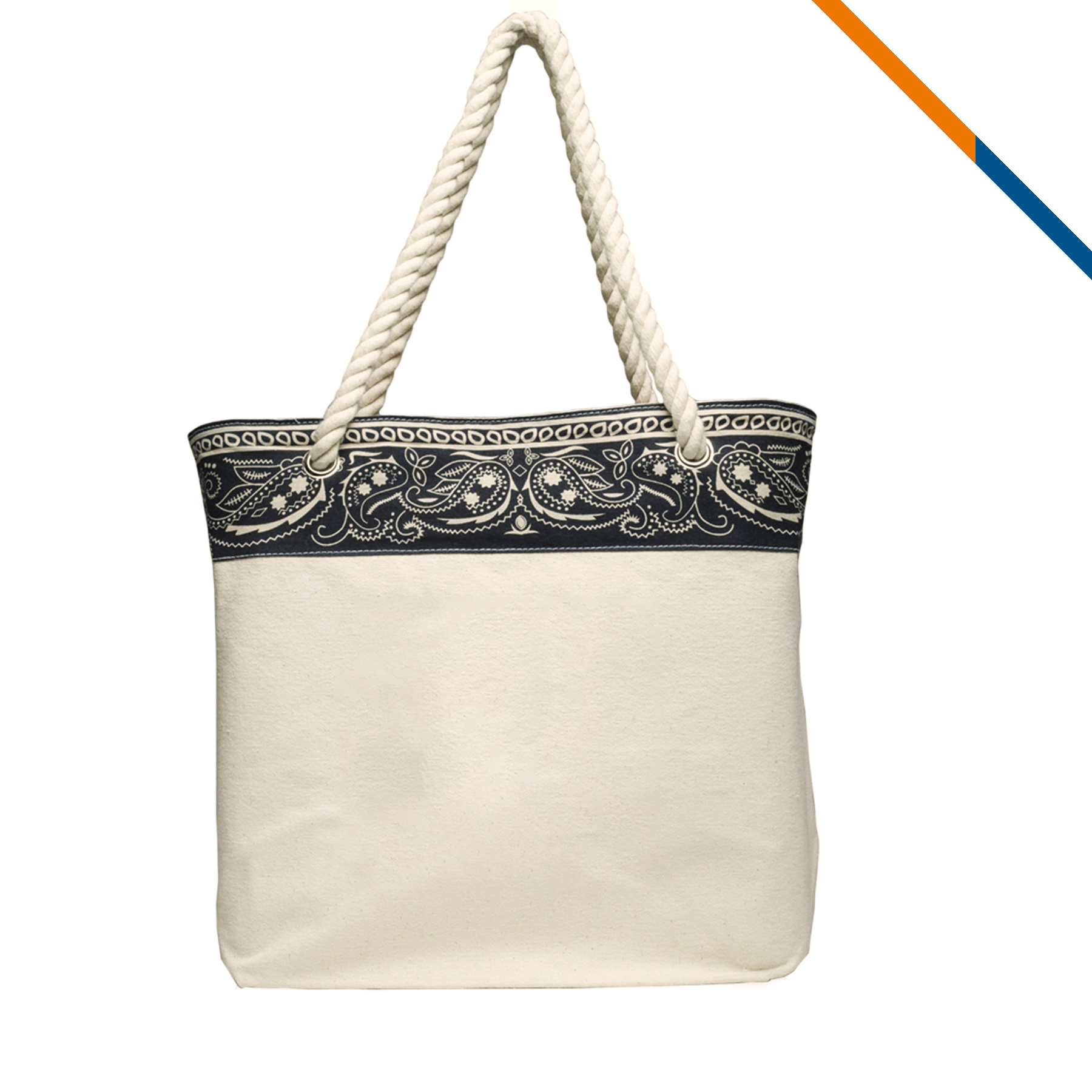 Paisley Pattern Tote Bag 4
