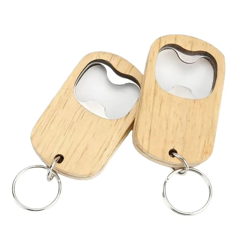 Customized solid wood beer opener 4