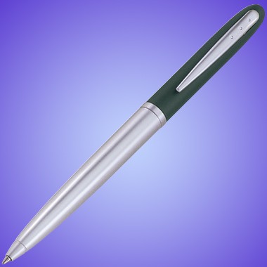 BALL PEN W/ GREEN CAP & SILVER BARREL 1