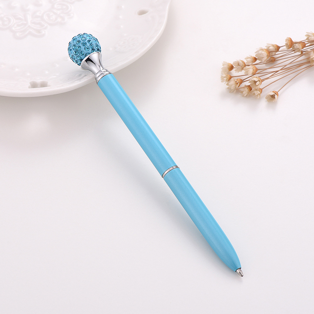 Metal Ballpoint Pen with Crystal Diamond Ball 9