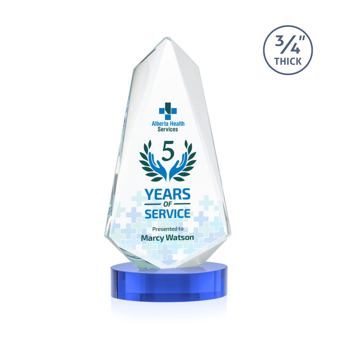 Sheridan VividPrint™ Award on Alberton Base - Sky Blue 6