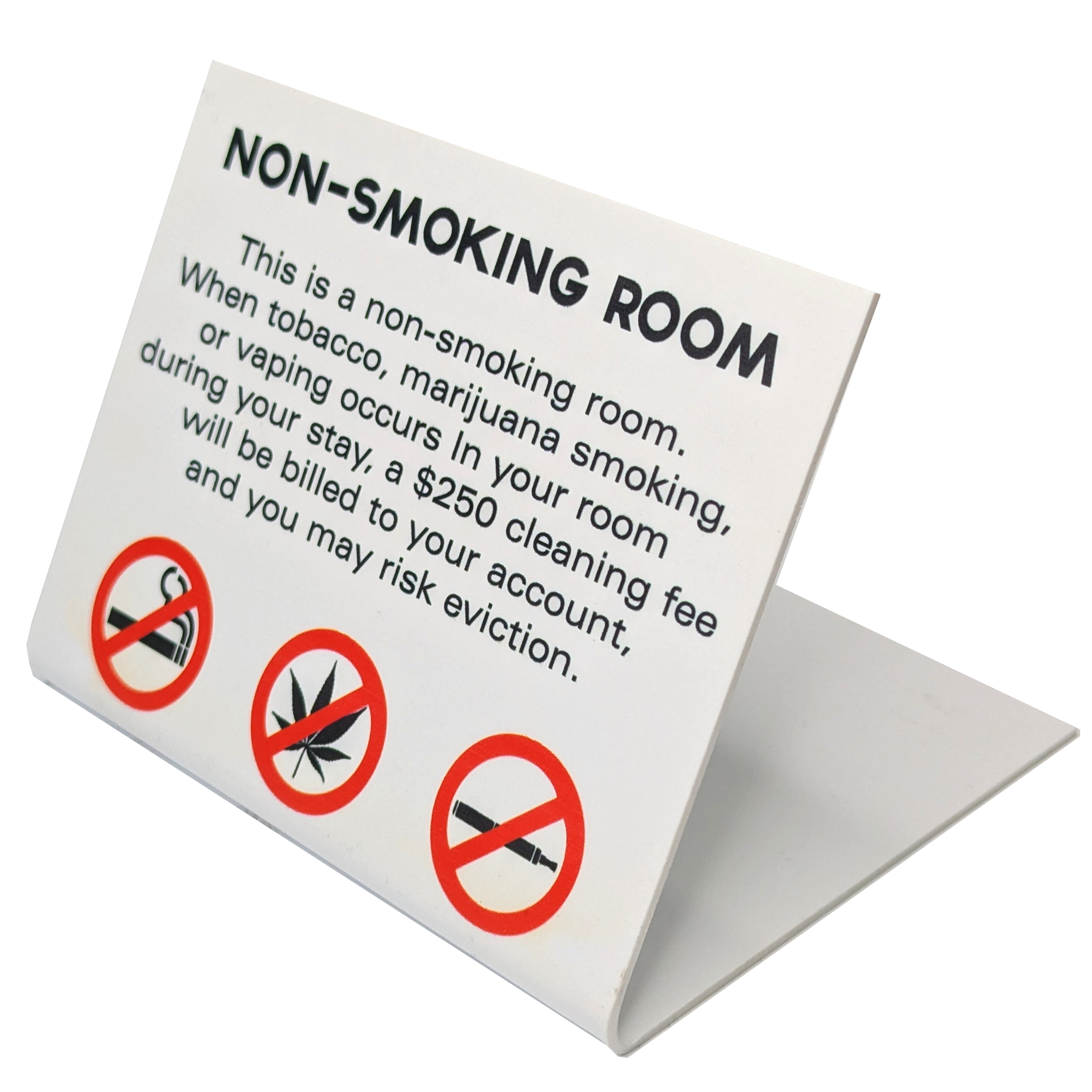Folded Plastic Sign 0 - 25 sq Inches 2