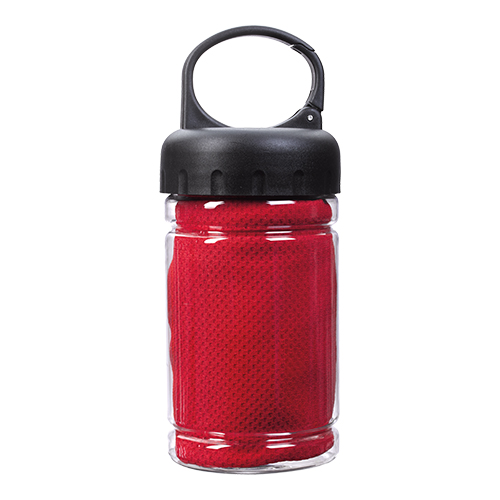 Carabiner Bottle with Cooling Towel