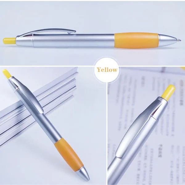 Rubber Grip Plastic Ballpoint Pen 8