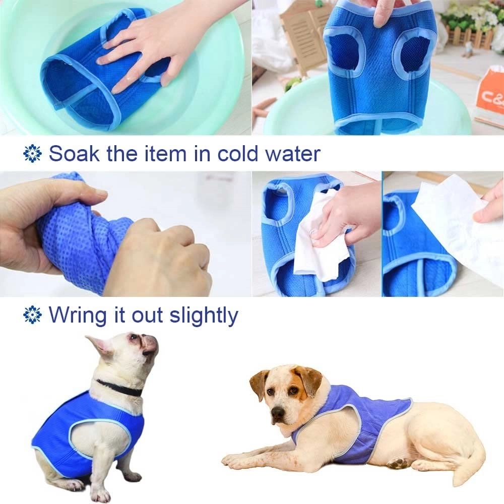 Breathable Dog Cooler Vest Jacket Cooling Coat 3