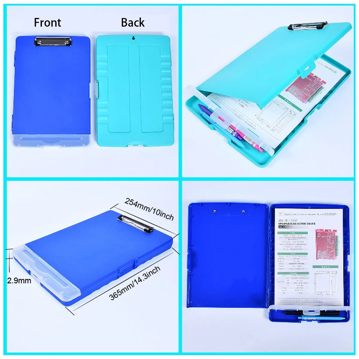 New ABS Plastic School Office Clipboard with Storage 1