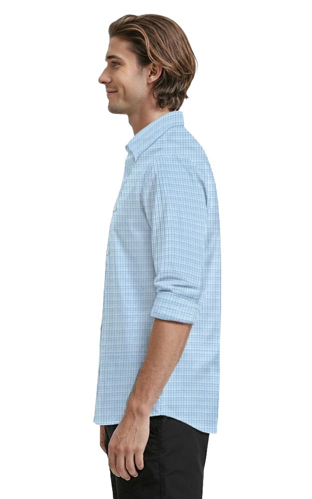Mens L/S Tricolor Plaid 7