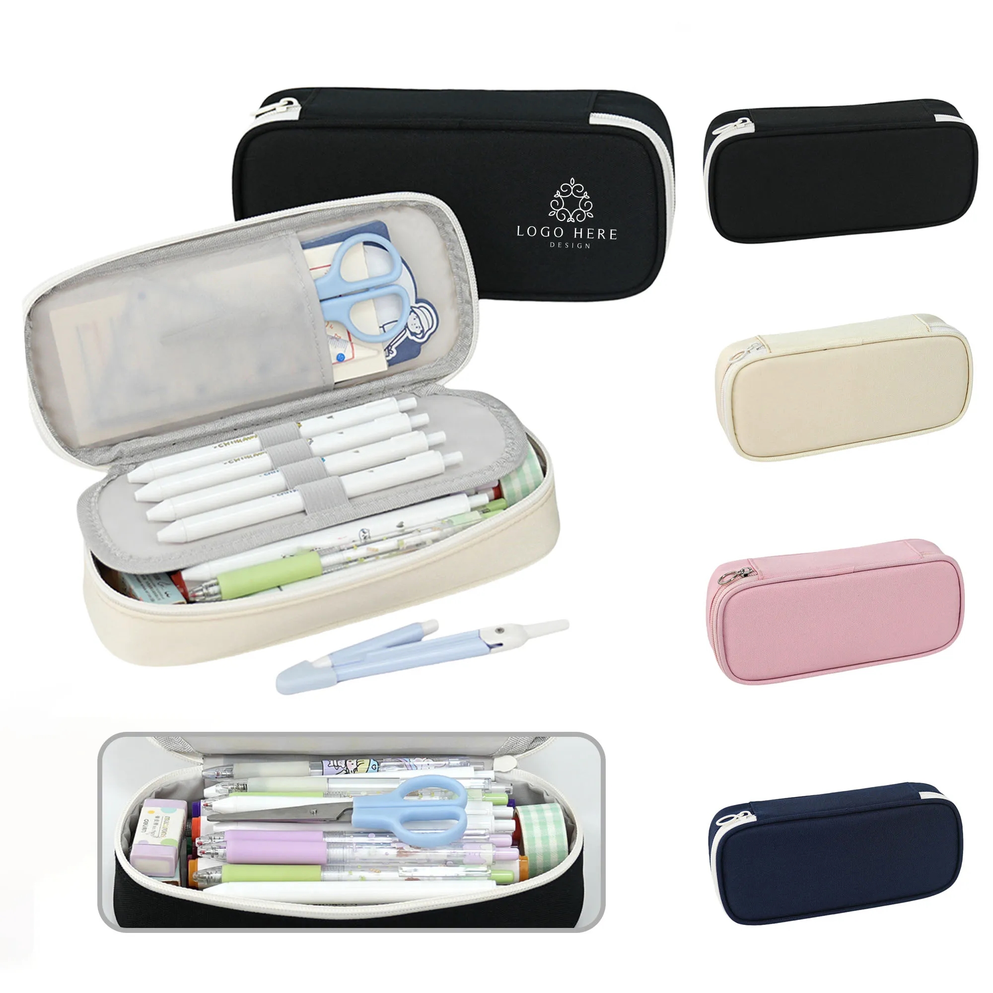 Pencil Case Storage Pouch with Zipper 6