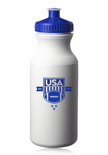 20 oz. White Water Bottles with Push Cap 9