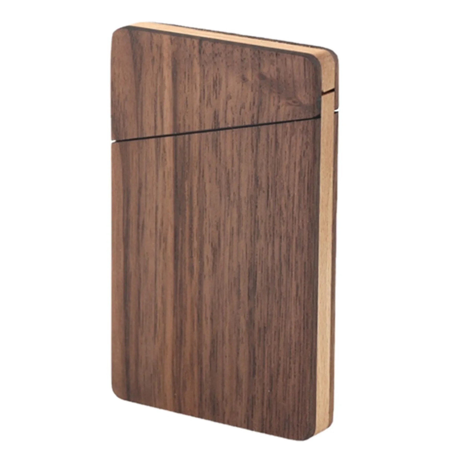 Wood Name Card Holder W/ Magnetic Closure 2