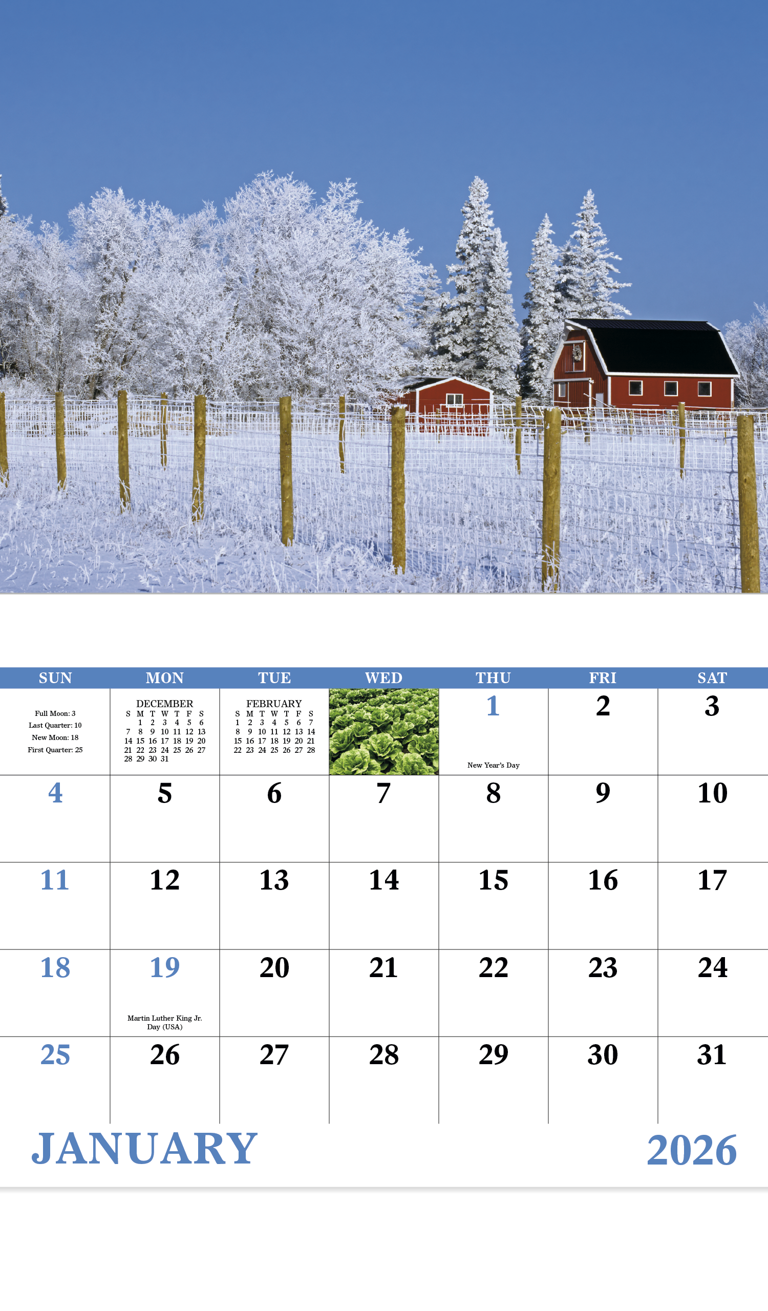Good Value™ Agriculture - Stapled Calendar 20