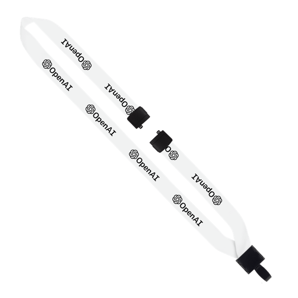 3/4" Polyester Lanyard with Non-Swivel Plastic Hook 88