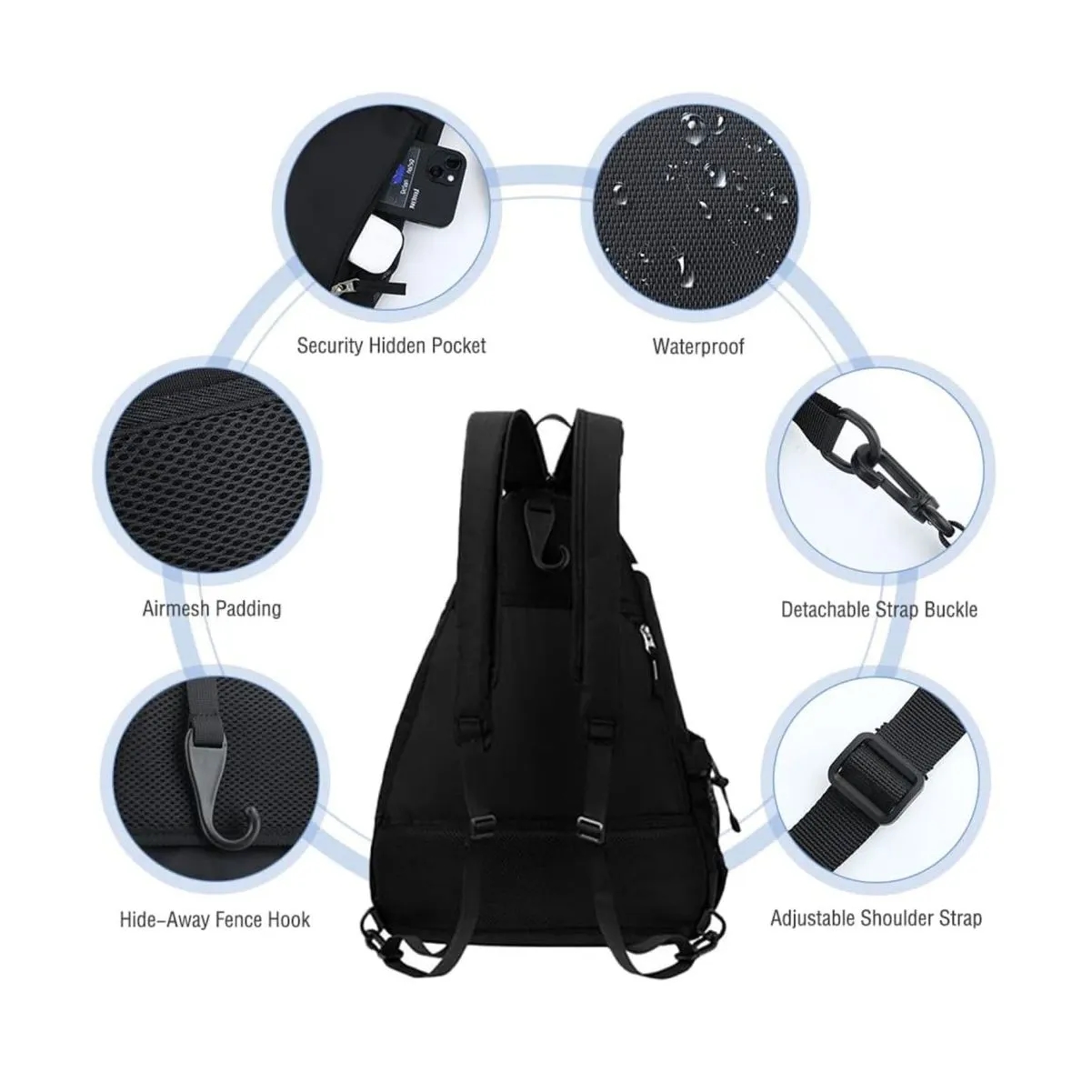 Sport Pickleball Backpack Tennis Racket Bag 8