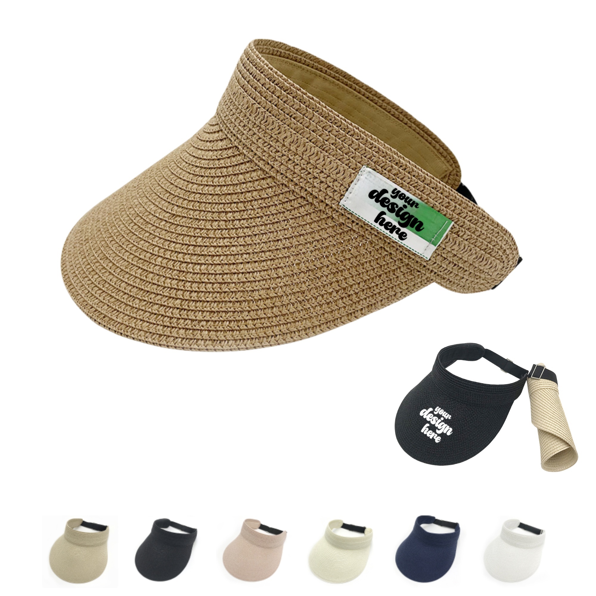 Straw Sun Visors for Women 4