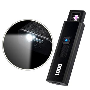 Slide Activated Dual Arc Lighter With Flashlight 10