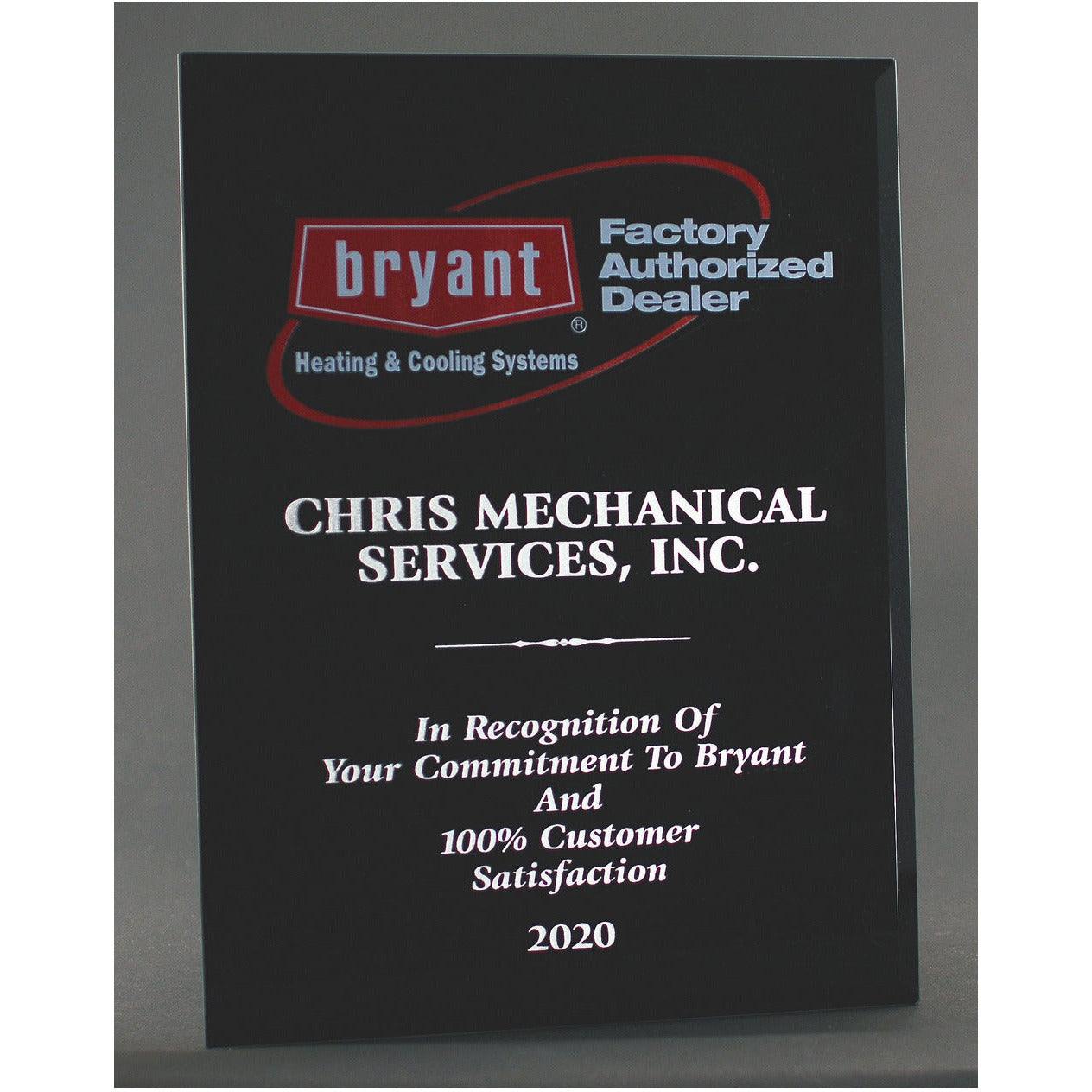 Ebony Piano Finish Plaque 2