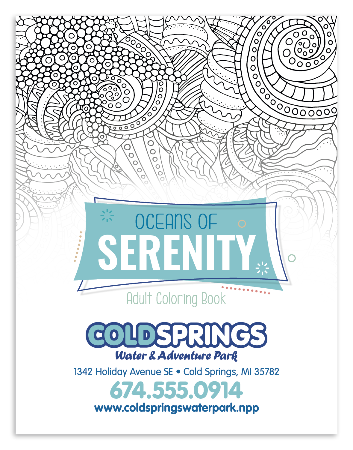 Good Value™ Oceans of Serenity Adult Coloring Book 25