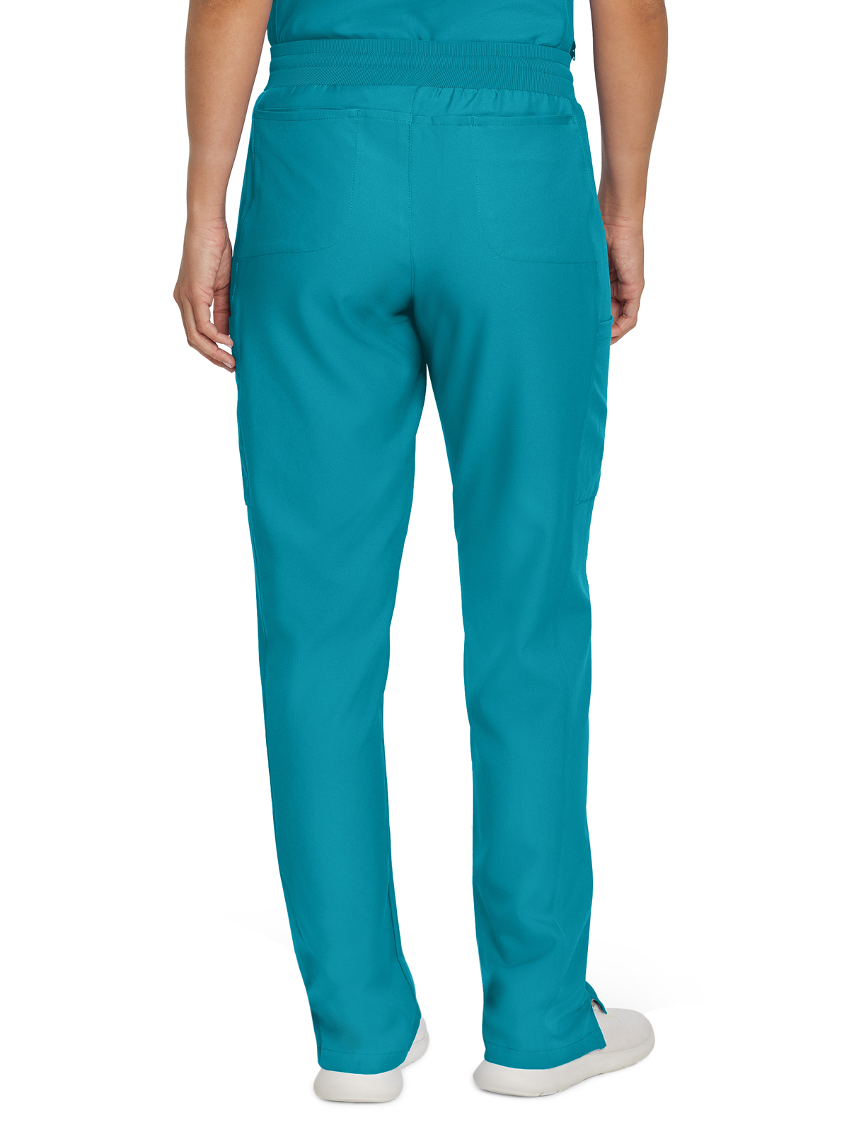 Landau - Forward - Women's Seven-Pocket Mid-Rise Rib-Knit Elastic Waist Cargo Pant 30