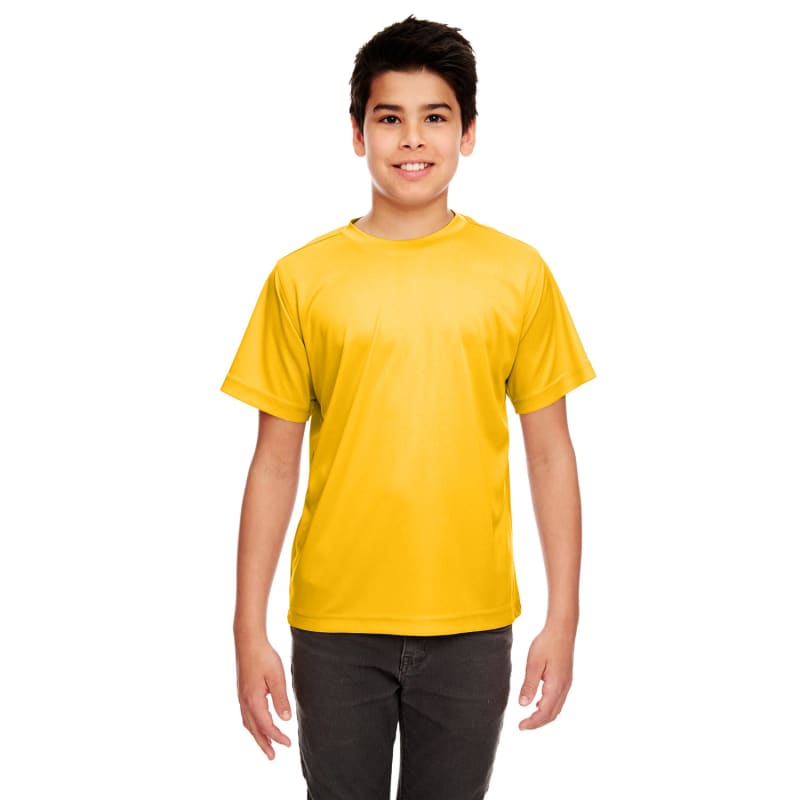 UltraClub Youth Cool & Dry Sport Performance Interlock T-Shirt 2