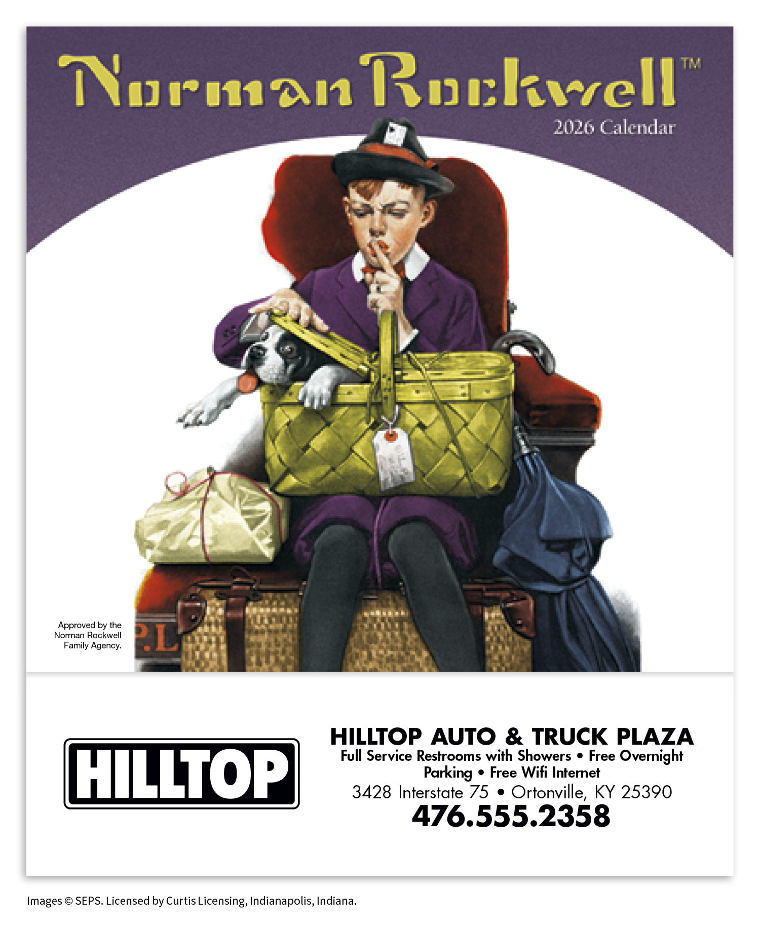 HotLine® Products Norman Rockwell Mini Calendar 36