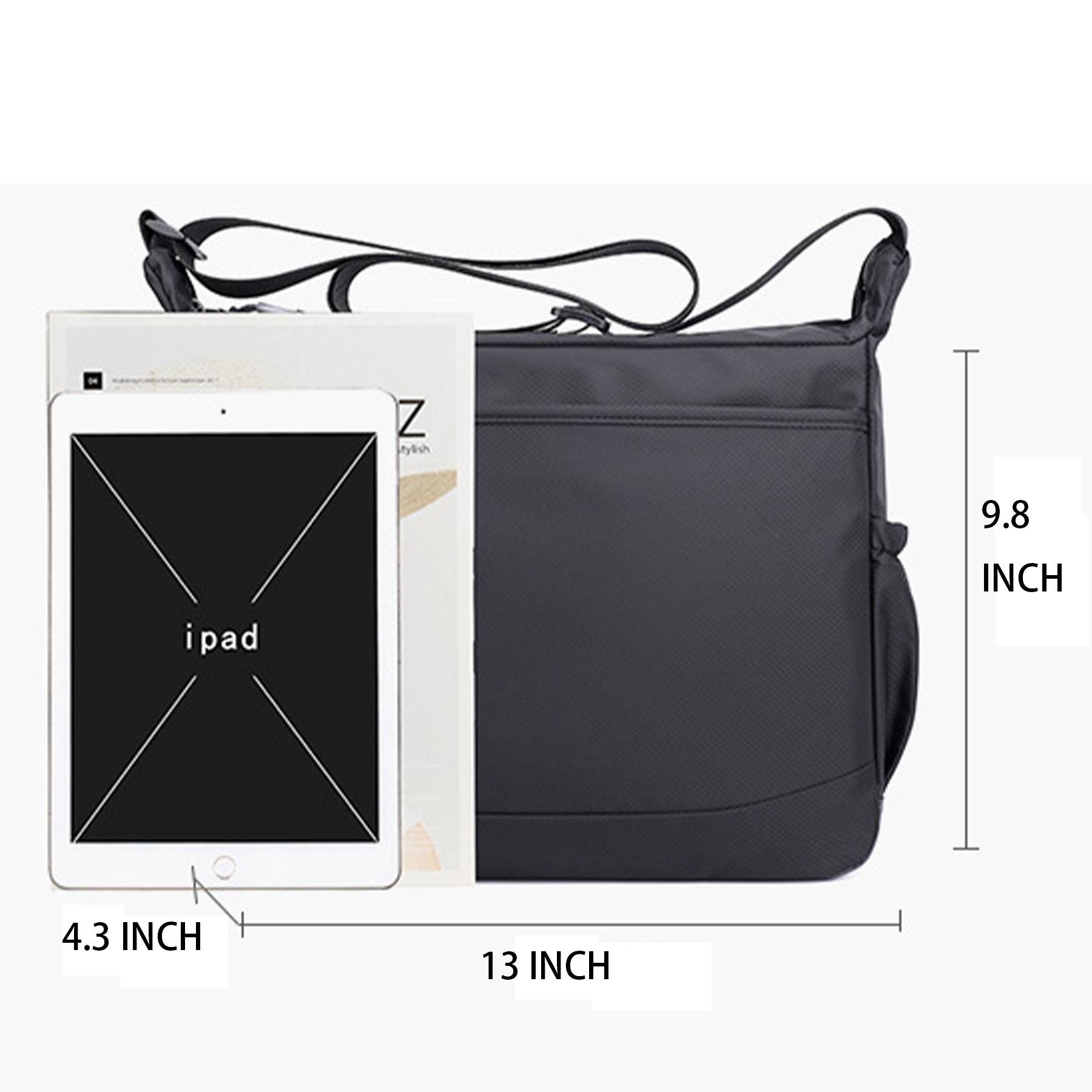 Nylon Multicolor High Capacity Crossbody Bag 7