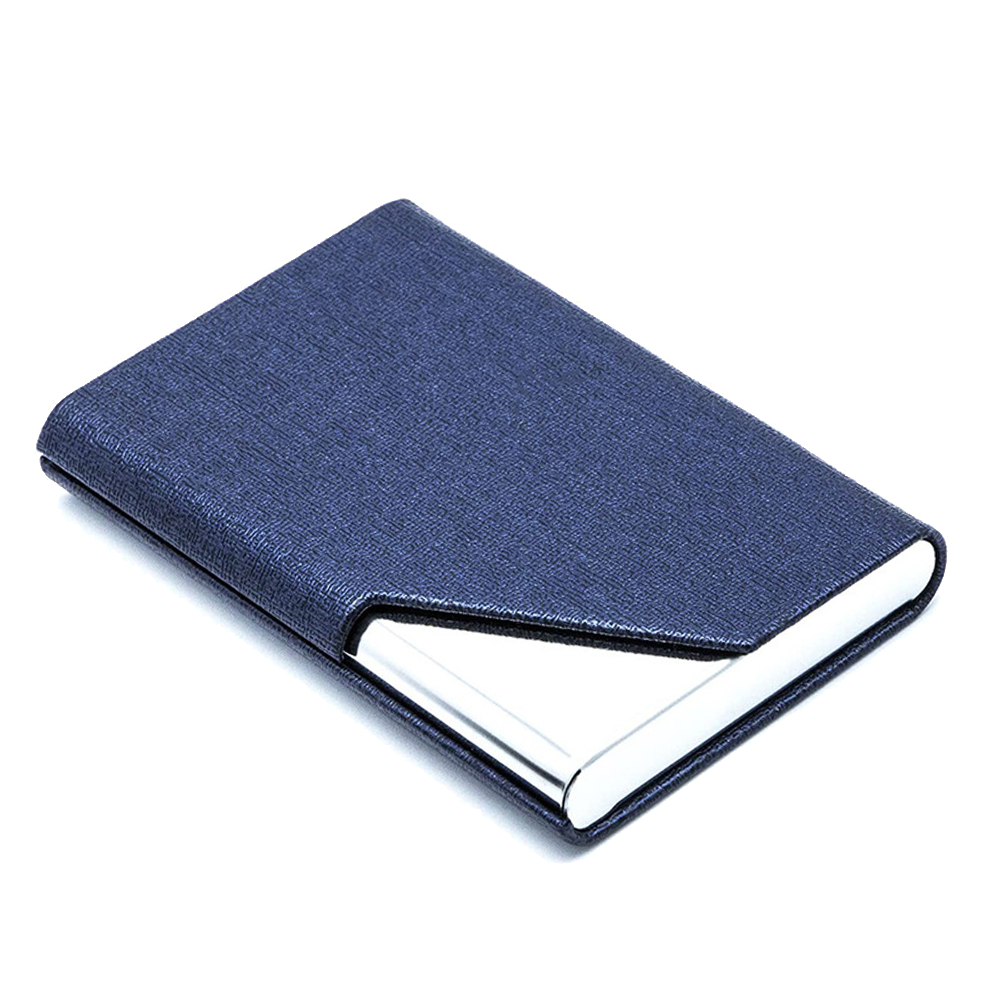 Stainless Steel PU Leather Business Card Holder 7