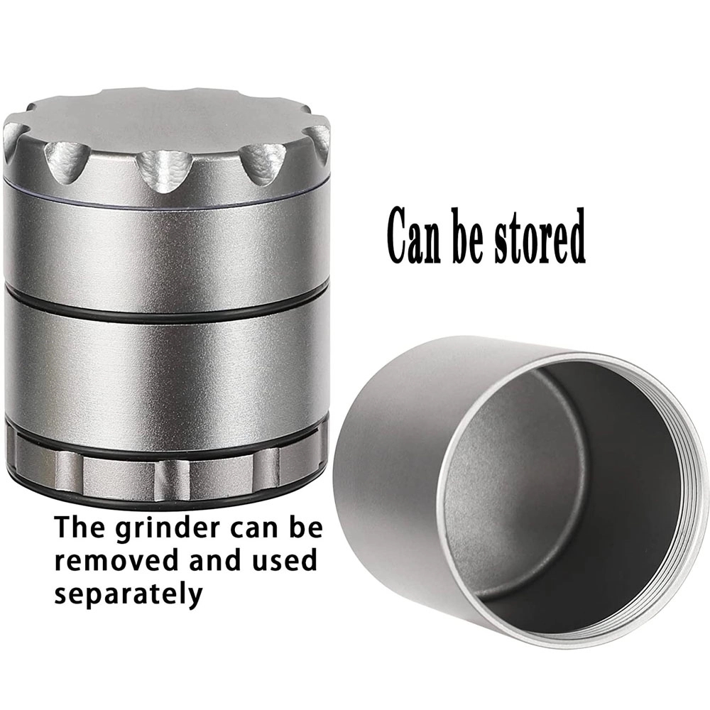 Aluminium Herb Grinder With Large Capacity Storage Container 7