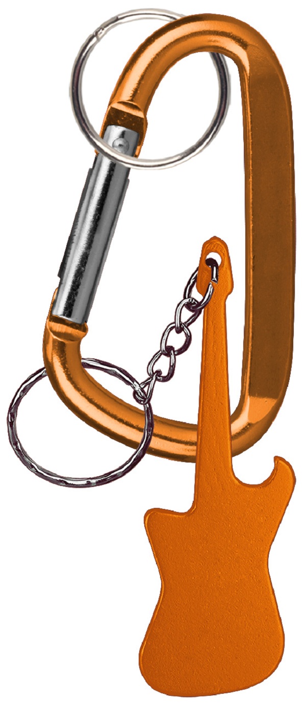 Guitar Shaped Bottle Opener Key Holder and Carabiner 5