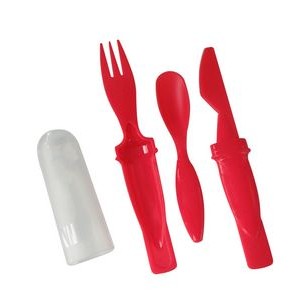 3 IN 1 Spoon Fork Knife Set With Cover 4