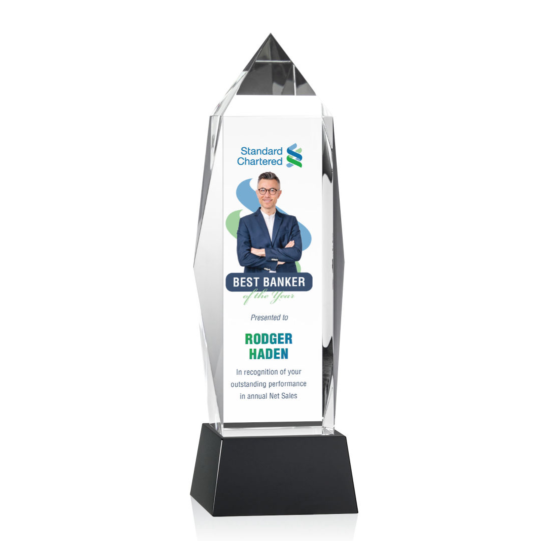Bloomington VividPrint™ Award on Base - Black 11