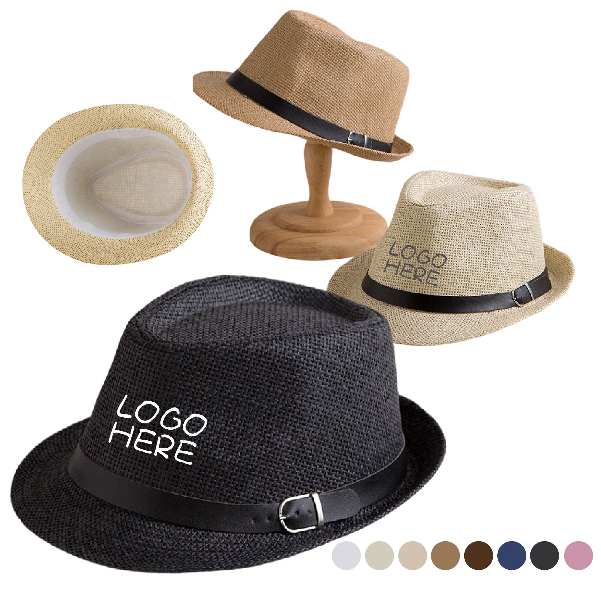 Straw Fedora Hat 1
