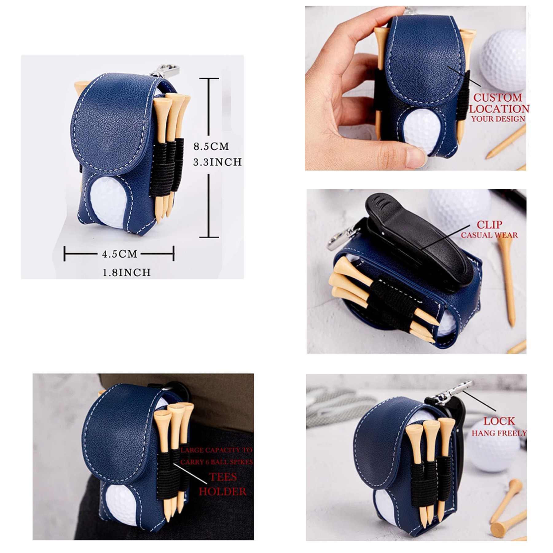 Golf Bag Portable Golfs Holder 3