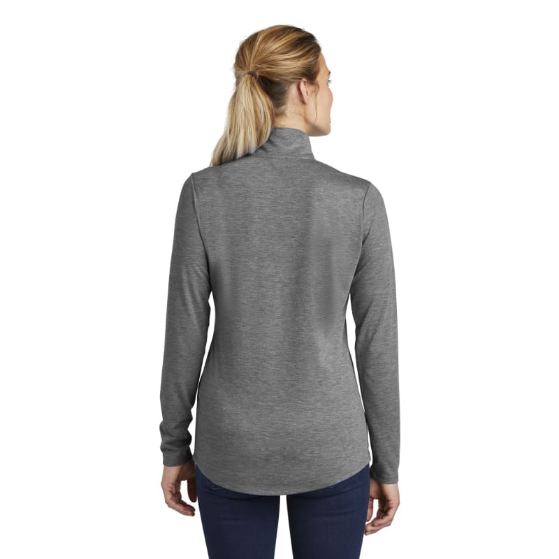 Sport-Tek Women's PosiCharge Tri-Blend Wicking 1/4-Zip Pullover. 38