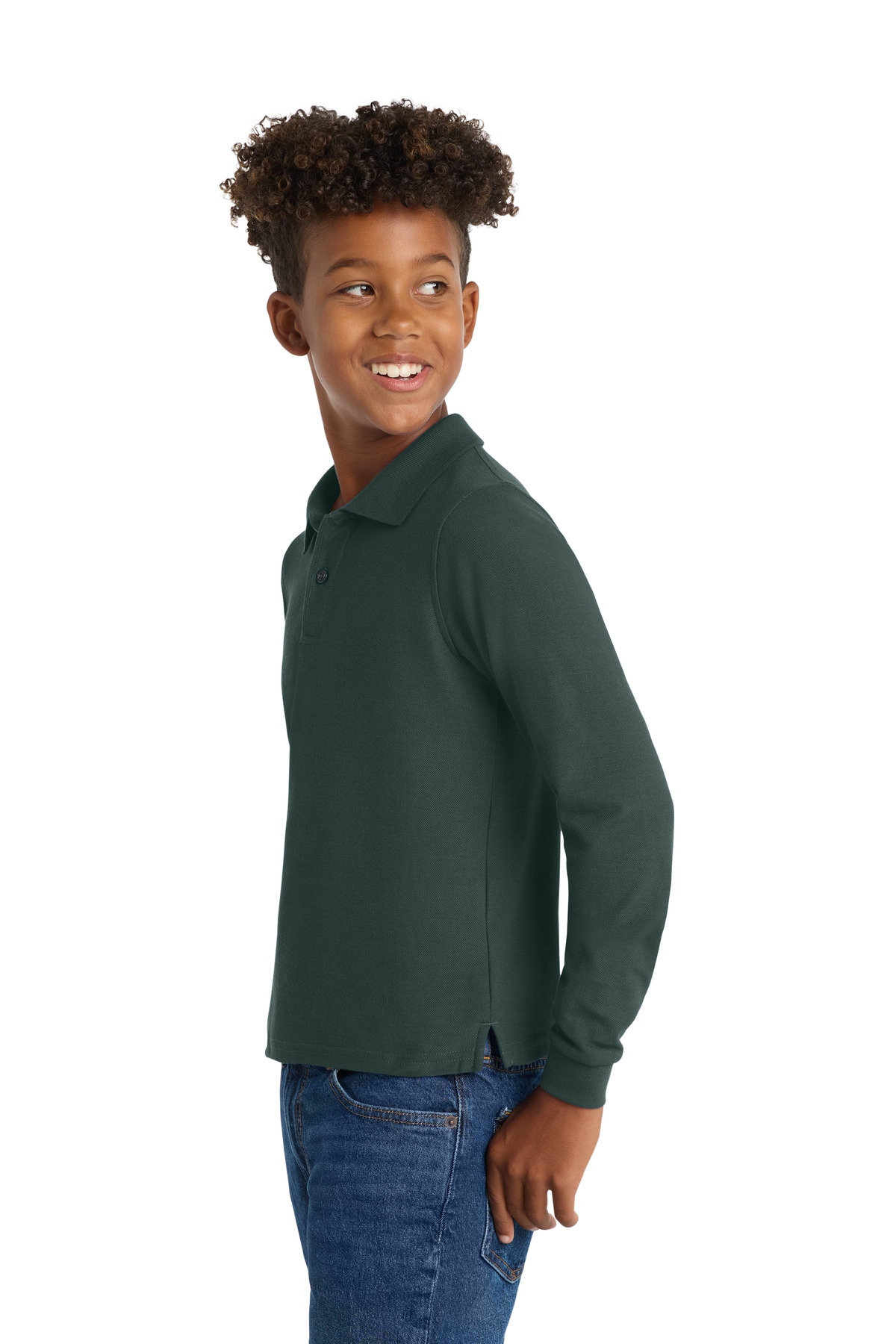 Port Authority Youth Long Sleeve Silk Touch Polo. Y500LS 23