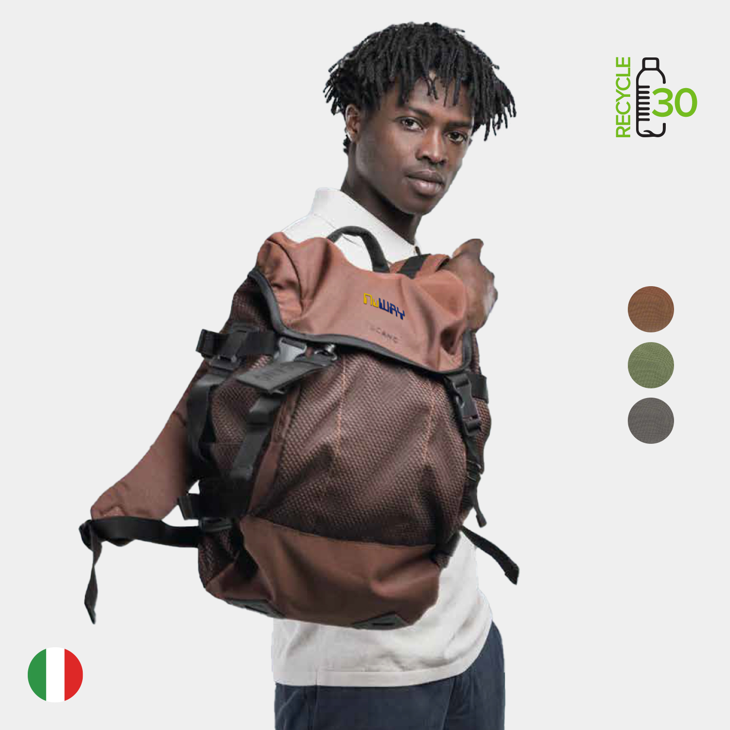 TUCANO® - Italy GOAL Recycled Modern Business Backpack 4