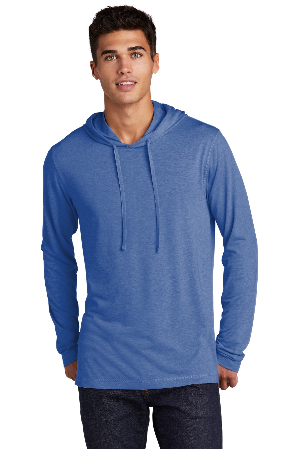 Sport-Tek PosiCharge Tri-Blend Wicking Long Sleeve Hoodie ST406, custom hoodie or sweatshirt with logo imprint 26