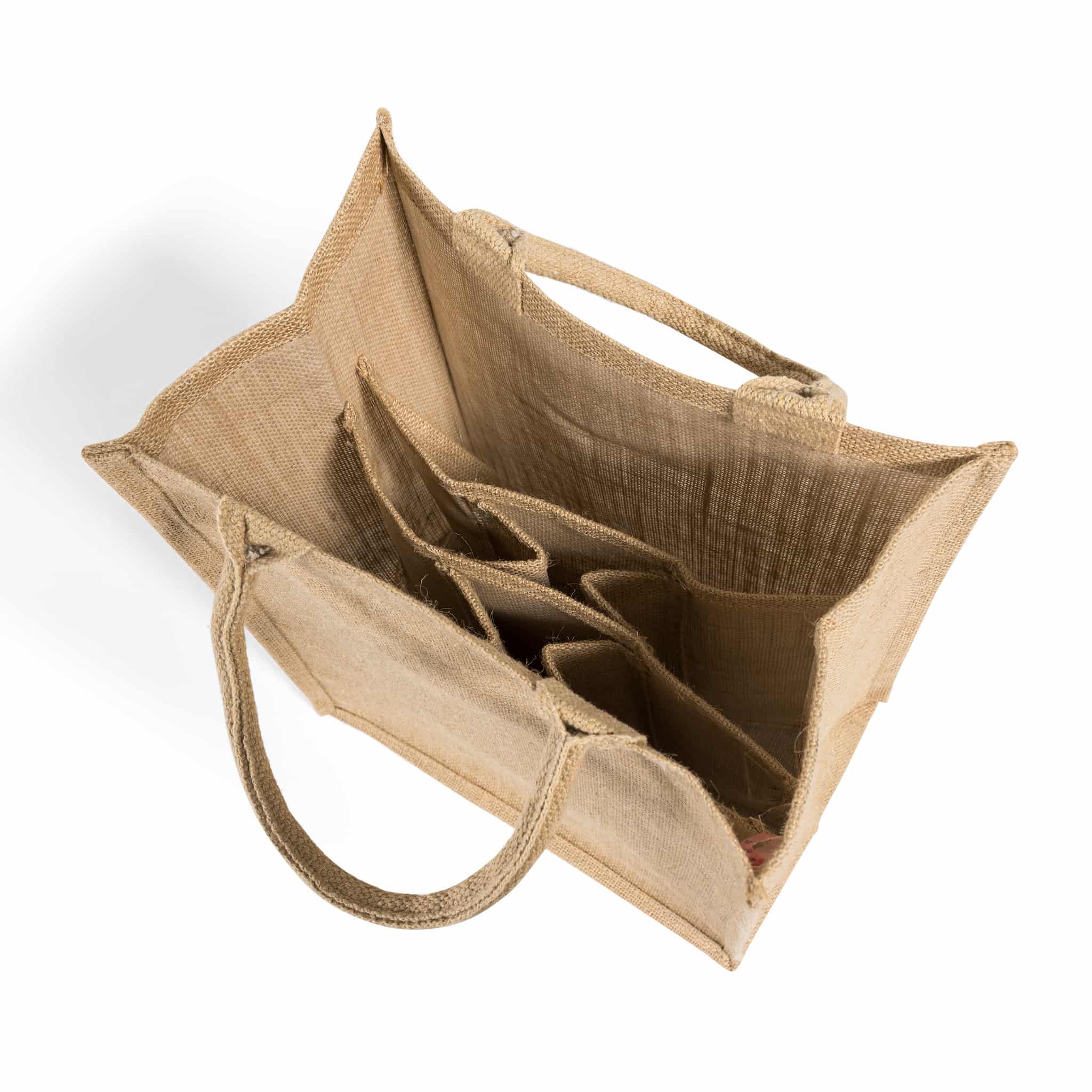 6 Bottle Jute Wine Bag 6