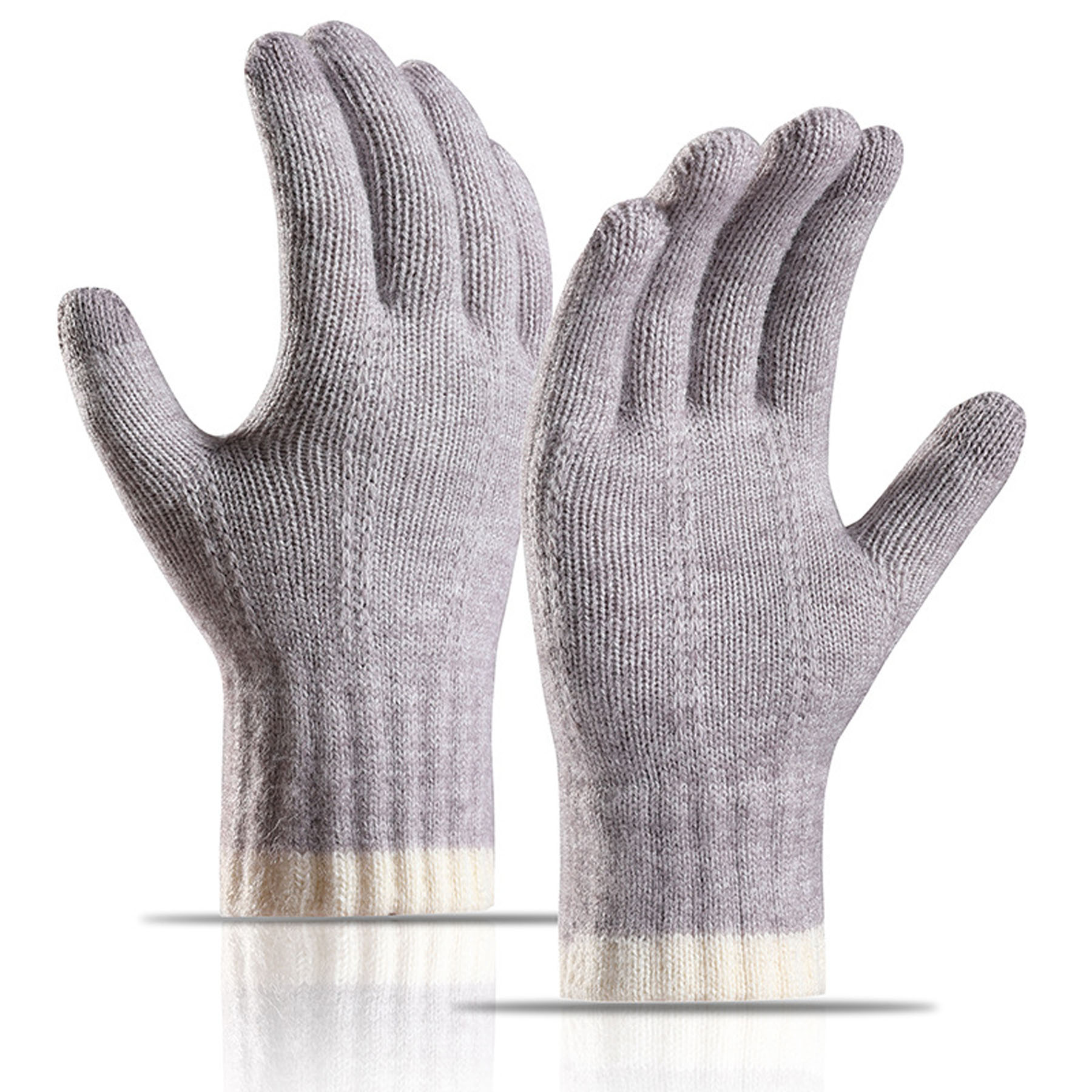 Couple's Knitted Alpaca Wool Gloves 3
