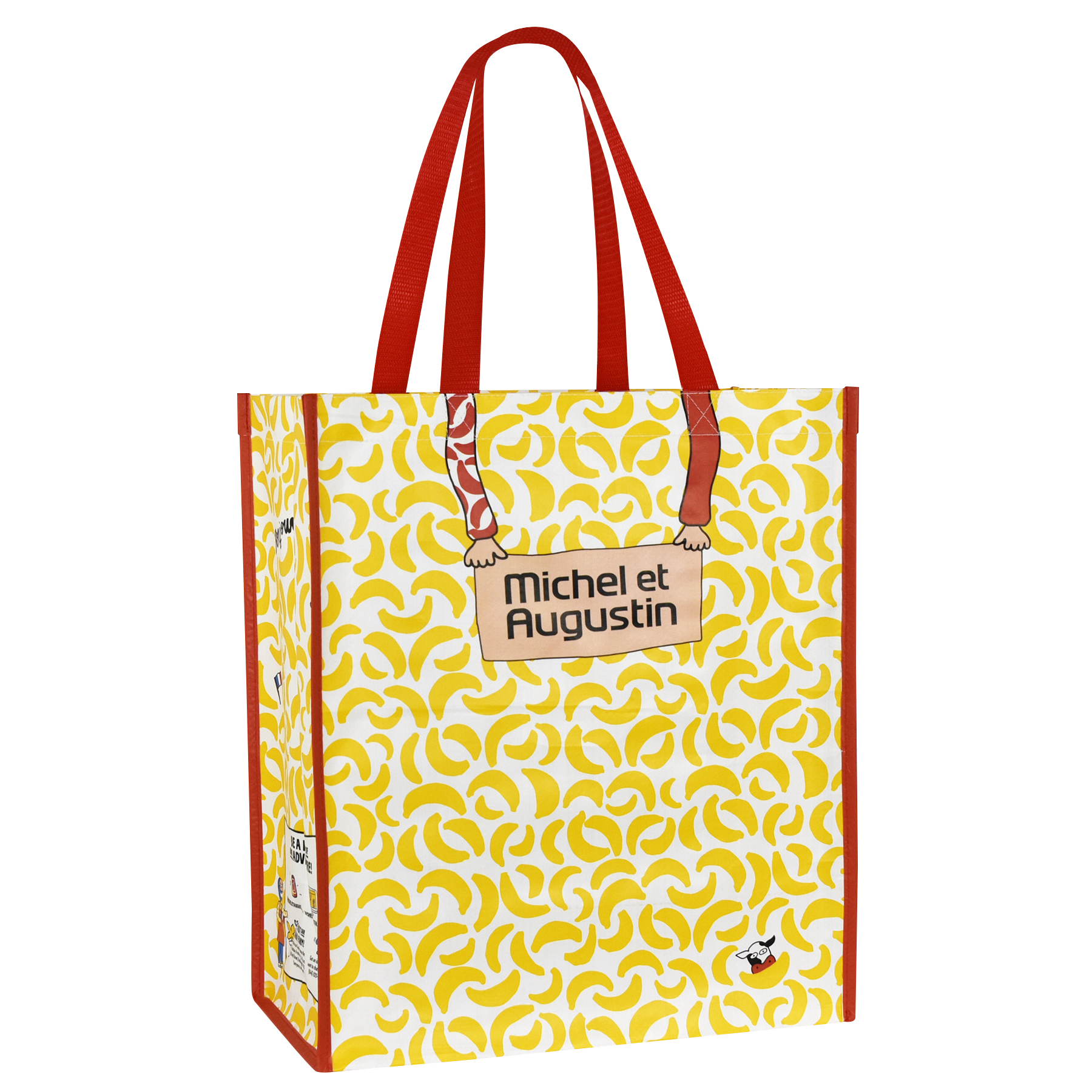 Custom Full-Color Laminated Woven Promotional Tote Bag 13x15.5x8.5 1