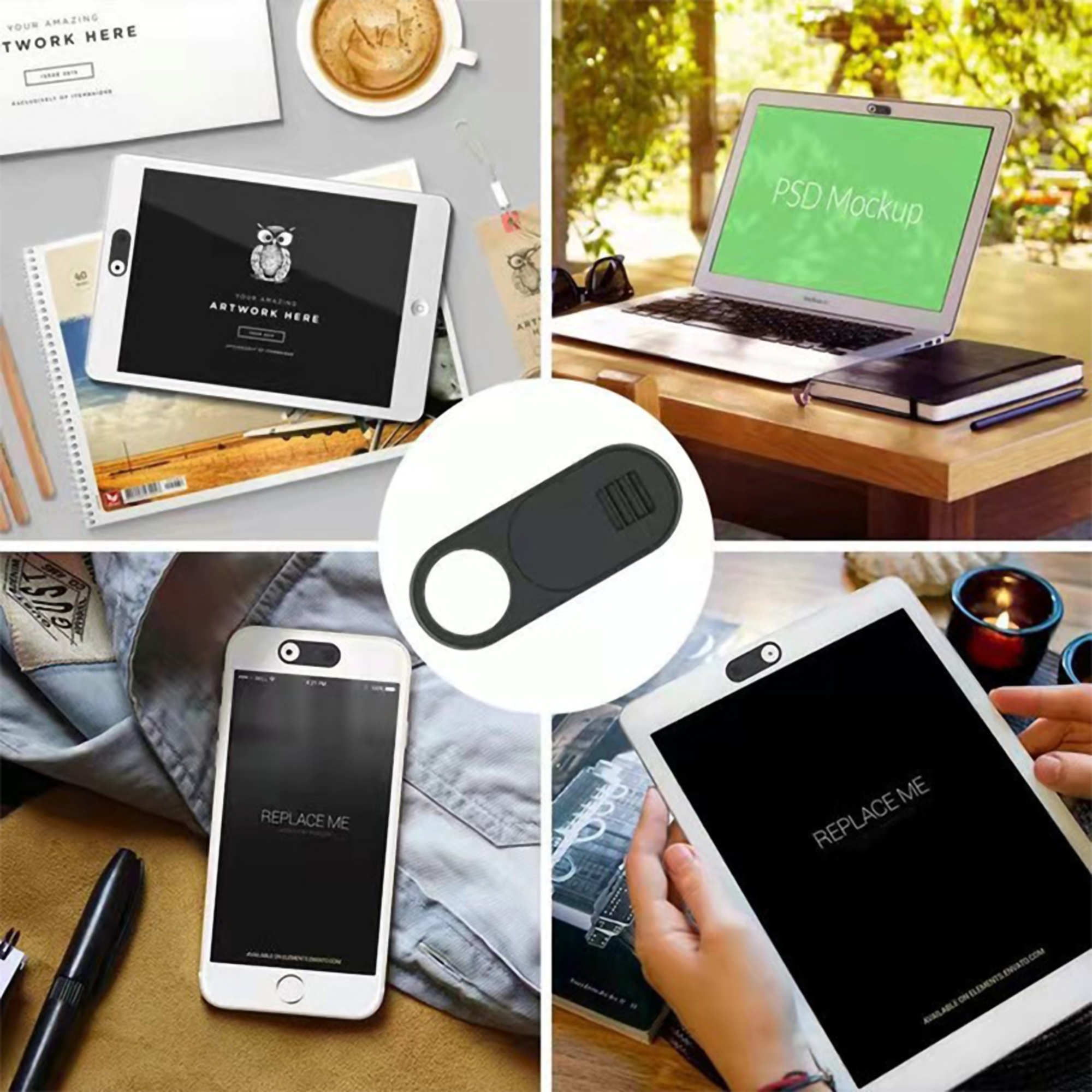 Colorful Plastic Webcam Privacy Covers 5