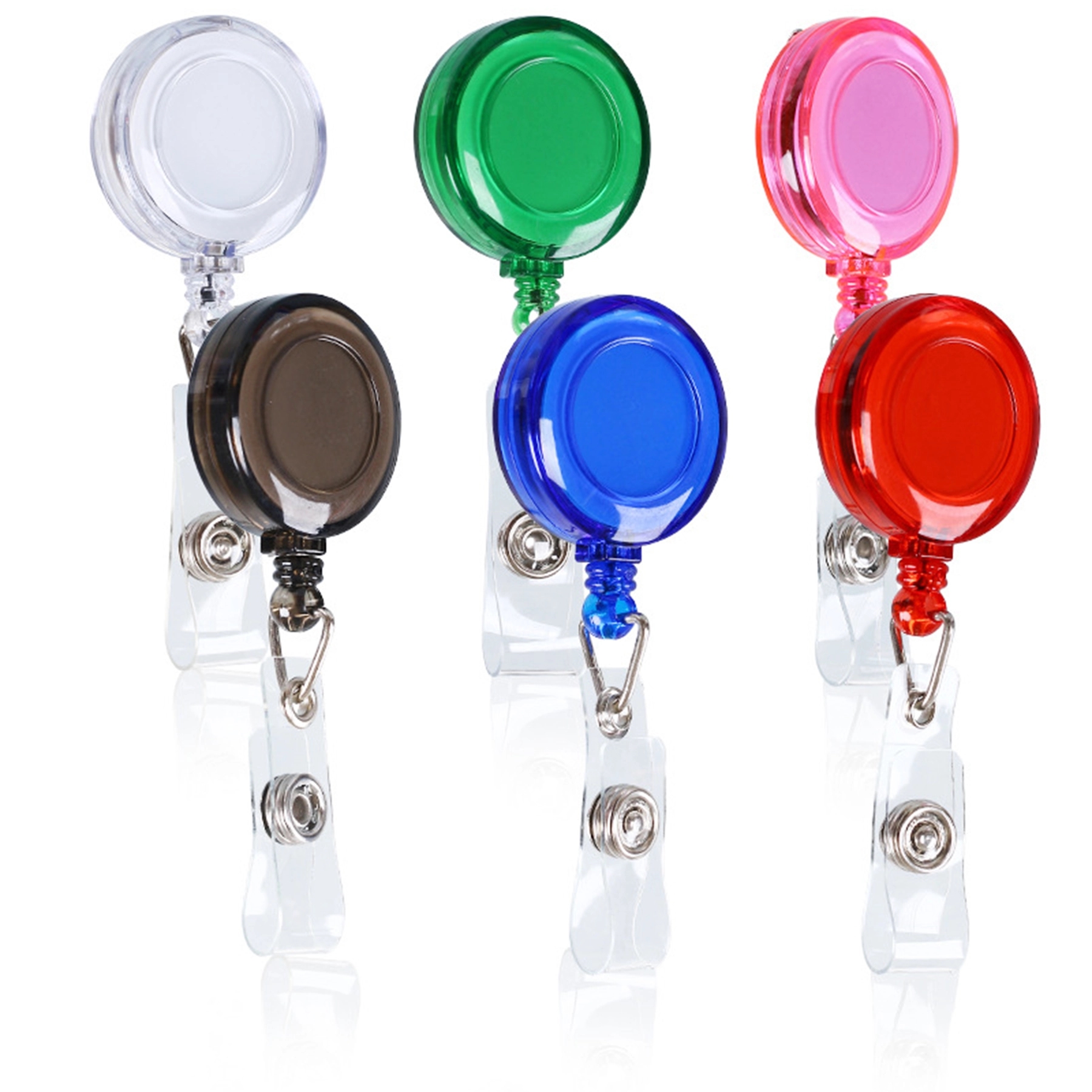 Retractable Badge Holder with Belt Clip Key Ring 4