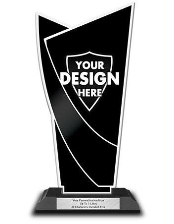 Acrylic Trophy: 6" Custom Designer Shape Trophy 2
