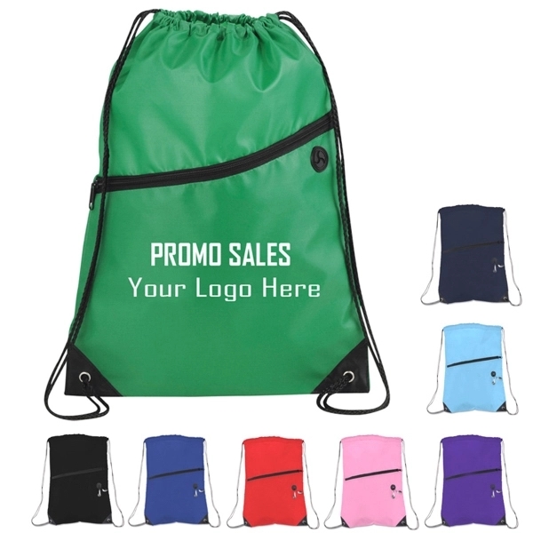 Zipper Drawstring Tote Bag 2