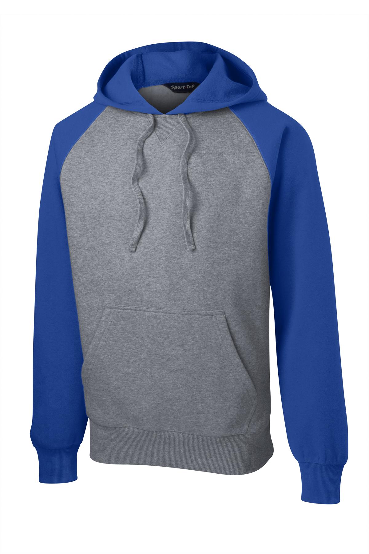 Sport-Tek Raglan Colorblock Pullover Hooded Sweatshirt. ST267 48